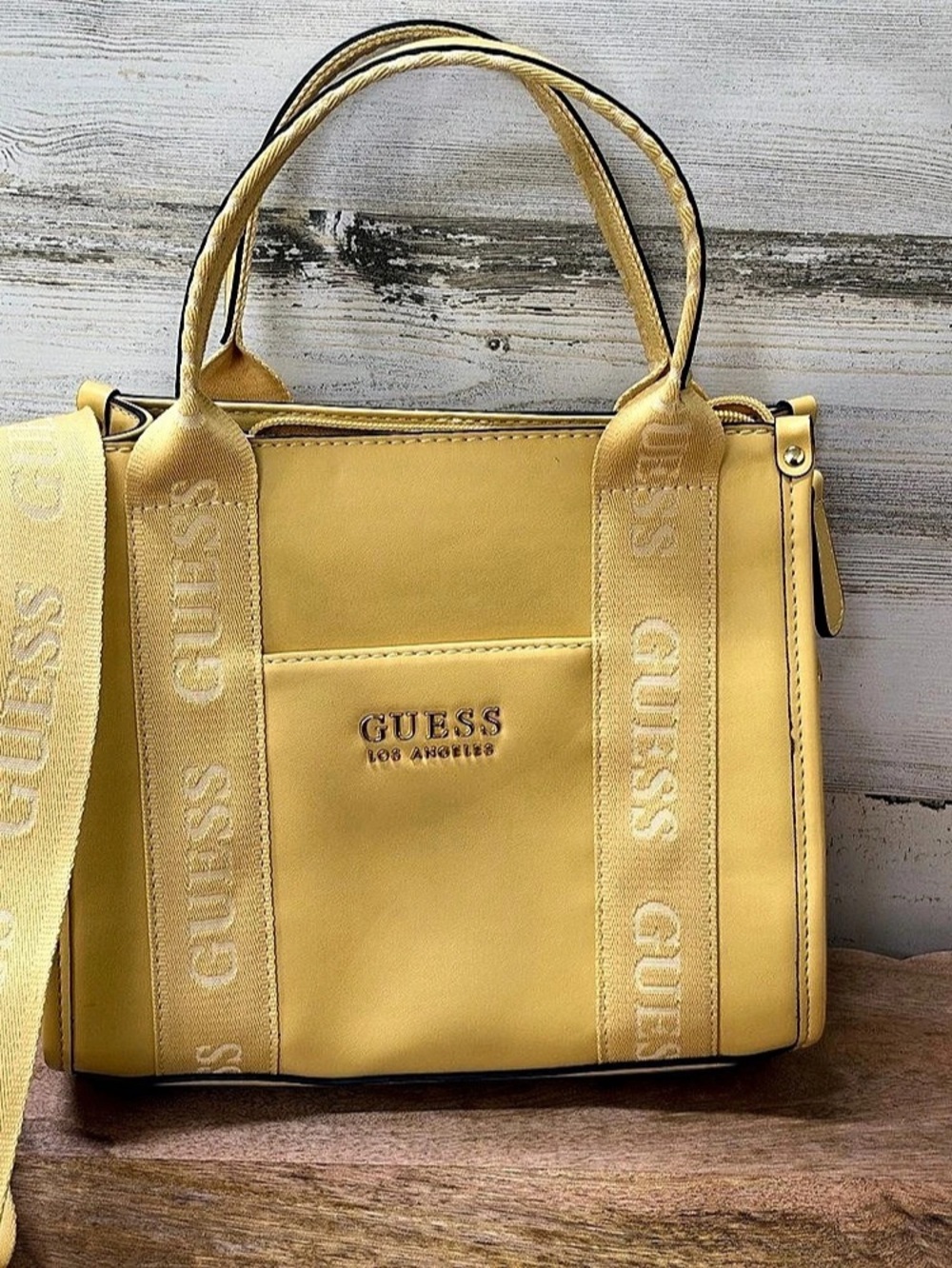 GUESS Yellow Shoulder Bag